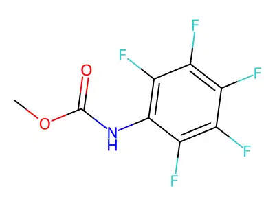 Methyl N-(2,3,4,5,6-pentafluorophenyl)carbamate structure