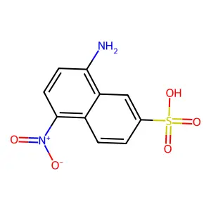 8-Amino-5-nitronaphthalene-2-sulfonic acid structure