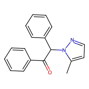 2-(5-Methyl-1H-pyrazol-1-yl)-1,2-diphenylethan-1-one structure