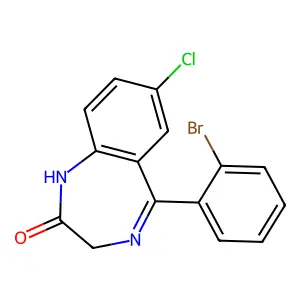 2H-1,4-Benzodiazepin-2-one, 5-(2-bromophenyl)-7-chloro-1,3-dihydro- structure