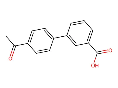 4'-Acetylbiphenyl-3-carboxylic acid structure