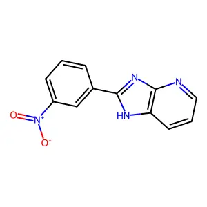 2-(3-Nitrophenyl)-1H-imidazo(4,5-b)pyridine structure