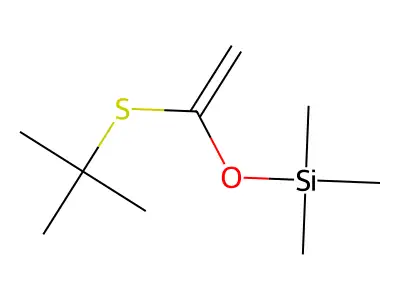(1-t-Butylthiovinyloxy)trimethylsilane structure