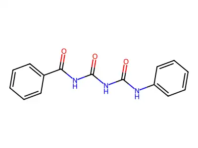 Benzamide, N-[[[(phenylamino)carbonyl]amino]carbonyl]- structure
