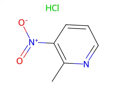2-Methyl-3-nitropyridine structure