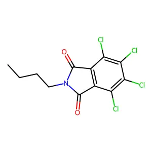 2-butyl-4,5,6,7-tetrachloro-1H-isoindole-1,3(2H)-dione structure