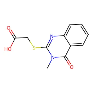 (3-Methyl-4-oxo-3,4-dihydro-quinazolin-2-ylsulfanyl)-acetic acid structure