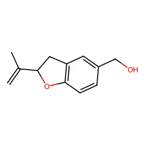 [(2S)-2-(Prop-1-EN-2-YL)-2,3-dihydro-1-benzofuran-5-YL]methanol structure