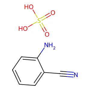 Benzonitrile, 2-amino-, sulfate (1:1) structure