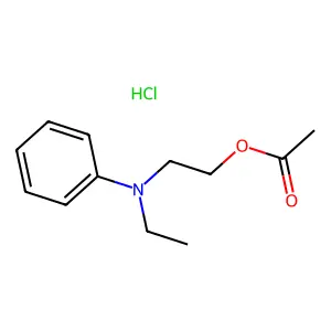 Ethanol, 2-(ethylphenylamino)-, 1-acetate, hydrochloride (1:1) structure
