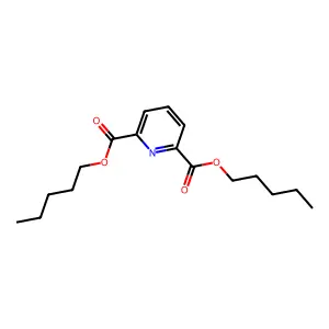 Dipentyl pyridine-2,6-dicarboxylate structure