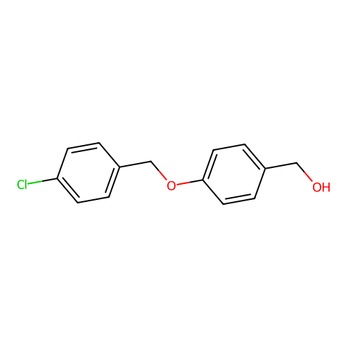 {4-[(4-Chlorobenzyl)oxy]phenyl}methanol structure