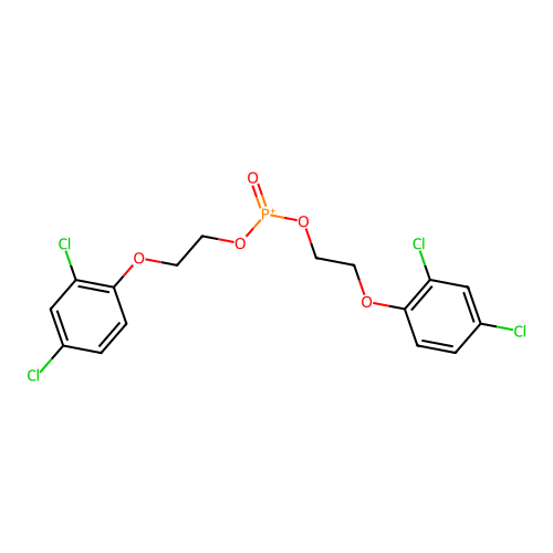 Bis(2-(2,4-dichlorophenoxy)ethyl) phosphite structure
