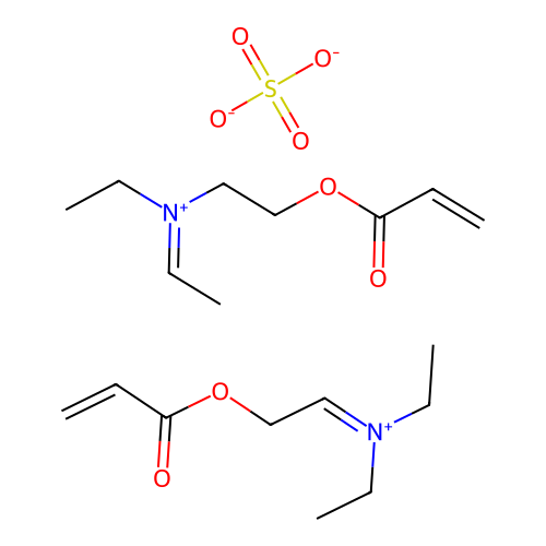 Bis((2-(acryloyloxy)ethyl)diethylammonium) sulphate structure