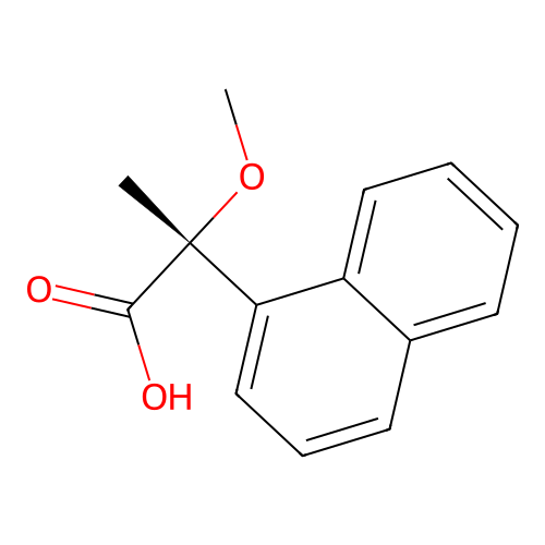 (R)-(-)-2-Methoxy-2-(1-naphthyl)propionic Acid structure