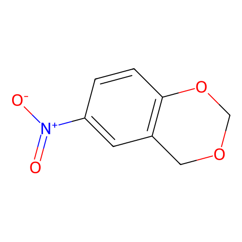 6-Nitro-1,3-benzodioxane structure