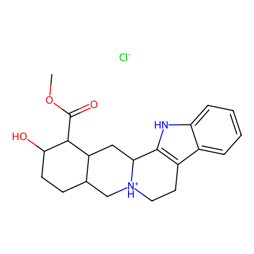 Rauwolscine hydrochloride structure