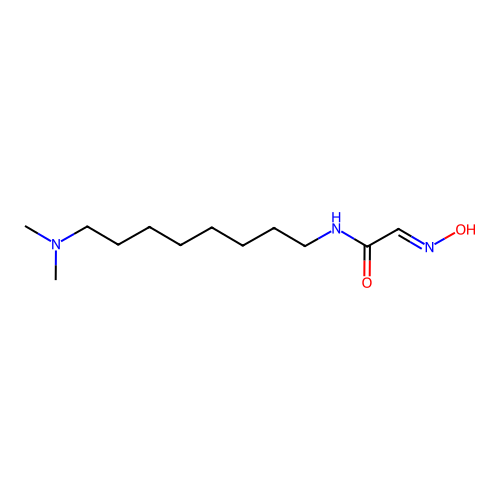 (E)-N-(8-(dimethylamino)octyl)-2-(hydroxyimino)acetamide structure