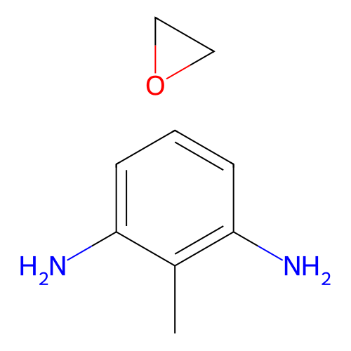 2-Methylbenzene-1,3-diamine--oxirane (1/1) structure