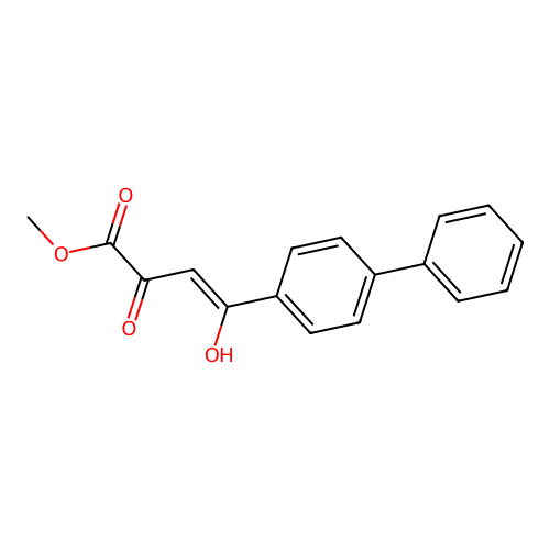 Methyl 4-hydroxy-2-oxo-4-(4-phenylphenyl)but-3-enoate structure