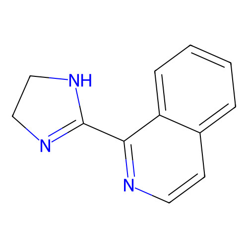 1-(4,5-dihydro-1H-imidazol-2-yl)isoquinoline structure
