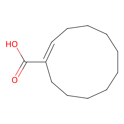 1-Cycloundecene-1-carboxylic acid structure