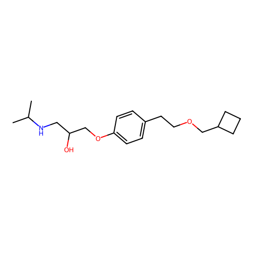 2-Propanol, 1-(4-(2-(cyclobutylmethoxy)ethyl)phenoxy)-3-((1-methylethyl)amino)- structure