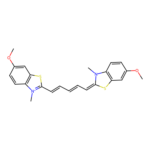 CAS 63663-73-0 - C23H23N2O2S2+ structure