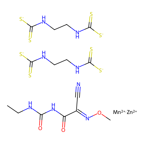Cymoxanil-mancozeb mixt. structure