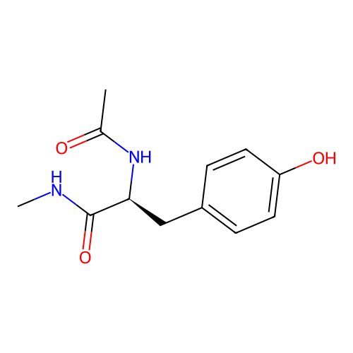 Acetyl-L-tyrosine methyl amide structure