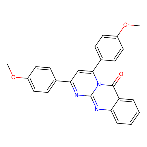 2,4-Bis(4-methoxyphenyl)pyrimido[2,1-b]quinazolin-6-one structure