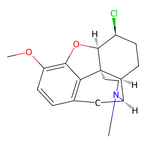 氯代双氢可待因 structure