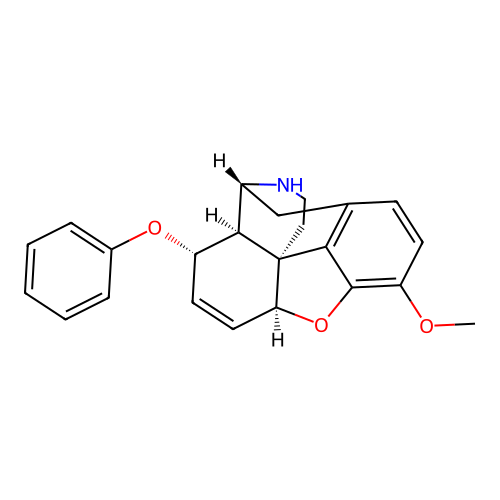 3-Methoxy-8-phenoxy-6,7-didehydro-4,5-epoxymorphinan structure