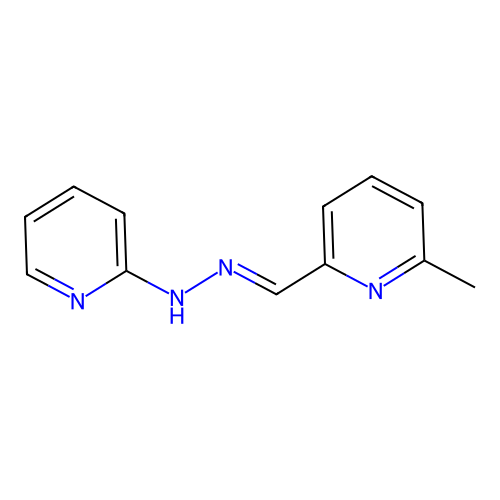 6-Methylpyridine-2-carbaldehyde 2-pyridylhydrazone structure