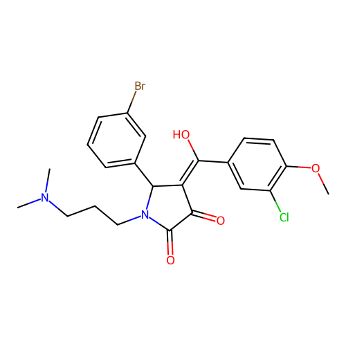 C23H24BrClN2O4 structure