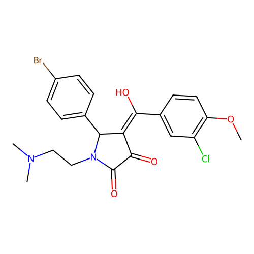 C22H22BrClN2O4 structure