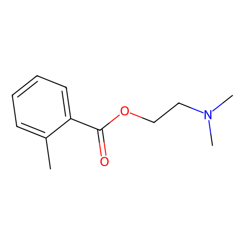 2-Toluoyl dimethylaminoethanol structure