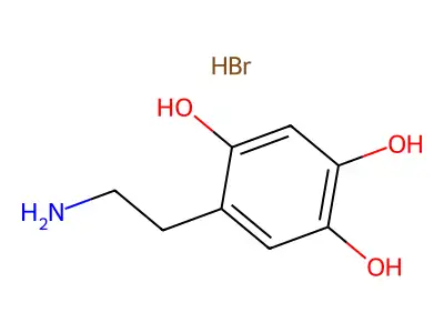 1,2,4-Benzenetriol, 5-(2-aminoethyl)-, hydrobromide (1:1) structure
