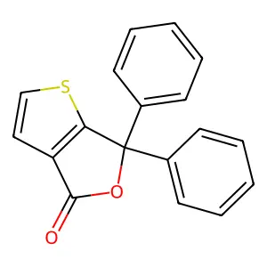 6,6-Diphenylthieno(2,3-c)furan-4(6H)-one structure