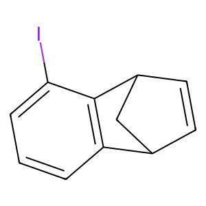 5-Iodo-1,4-dihydro-1,4-methano-naphthalene structure