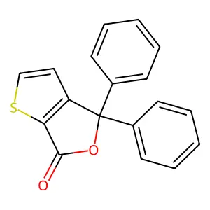 4,4-Diphenylthieno(2,3-c)furan-6(4H)-one structure