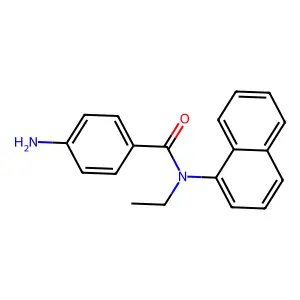 4-氨基-N-乙基-N-1-萘基苯甲酰胺 structure