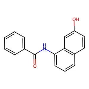 N-(7-羟基-1-萘基)苯甲酰胺 structure