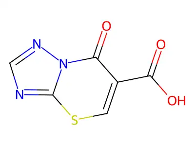 7-Oxo-7H-[1,2,4]triazolo[5,1-b][1,3]thiazine-6-carboxylic acid structure