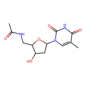 5'-Acetamido-5'-deoxythymidine structure