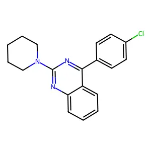 4-(4-Chlorophenyl)-2-(piperidin-1-yl)quinazoline structure