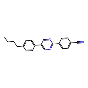 4-[5-(4-丁基苯基)-2-嘧啶基]苯甲腈 structure