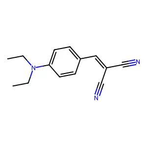 [4-(Diethylamino)benzylidene]propanedinitrile structure