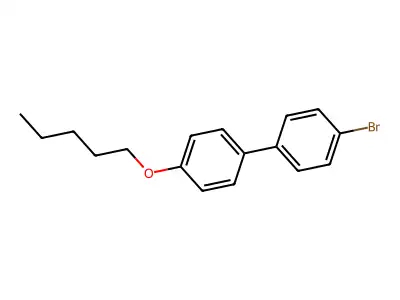 4-Bromo-4'-(pentyloxy)-1,1'-biphenyl structure