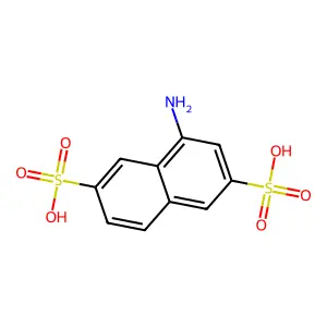 4-氨基萘-2,6-二磺酸 structure